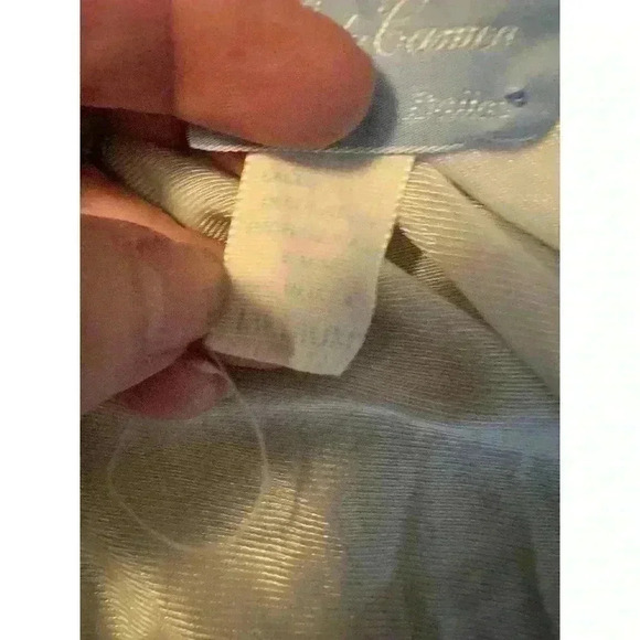 VINTAGE LADY CAMEO of Dallas WHITE SIZE MEDIUM NYLON ROBE Bridal 70s Nightgown - Picture 7 of 9